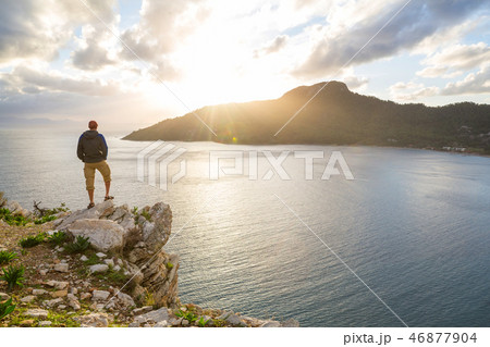 Man on the cliff 46877904
