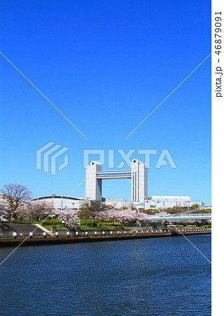 春の名古屋市　都市風景 46879091
