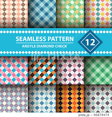 Seamless argyle plaid pattern.  46879474
