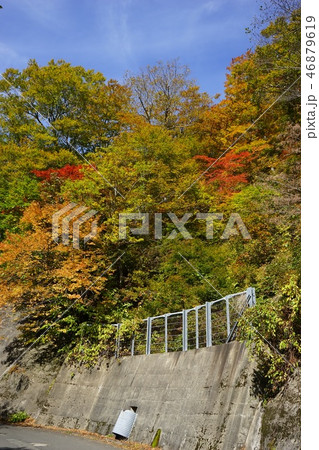 夏油温泉までは細い山道 46879619
