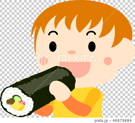 恵方巻き 食べる 家族 かわいい イラスト 2月のイラスト素材 46879884 Pixta