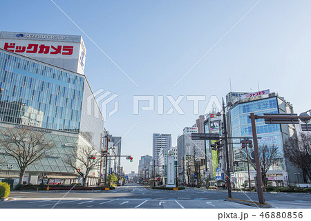 岡山県岡山市 岡山駅前の街並み 岡山県岡山市 岡山駅前の街並み 46880856