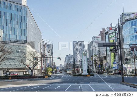 岡山の街並みの写真素材