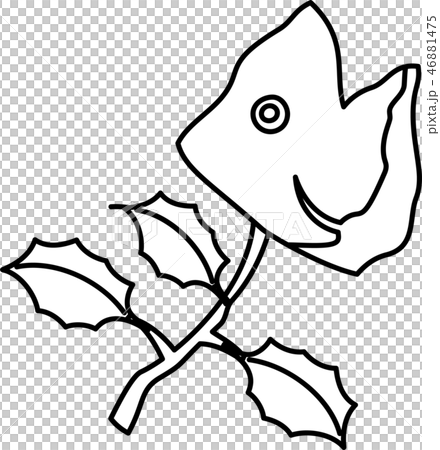 鰯柊 飾り 節分 豆まき 和風 イラスト かわいいのイラスト素材 46881475 Pixta