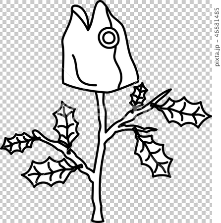 鰯柊 飾り 節分 豆まき 和風 イラスト かわいいのイラスト素材 46881485 Pixta