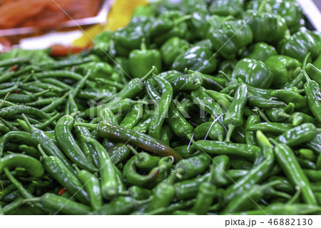野菜 健康 バナナ メロン 人参 ニンニク インゲン オクラ 野菜 健康 バナナ メロン 人参 ニンニク インゲン オクラ 46882130