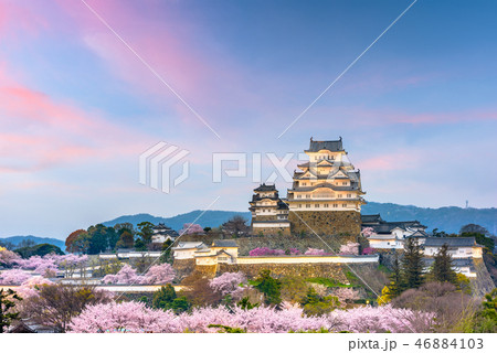 Himeji Castle, Japan in Spring Season Himeji Castle, Japan in Spring Season 46884103