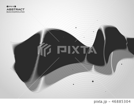 Abstract of black and white technology cover. Abstract of black and white technology cover. 46885304