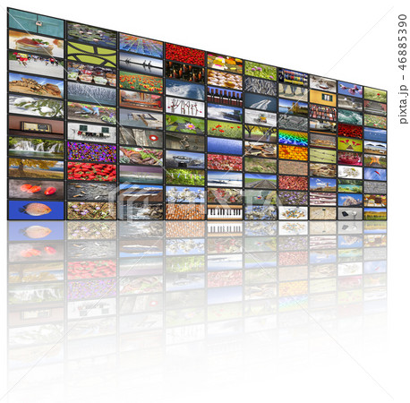Big multimedia video and image walls Big multimedia video and image walls 46885390