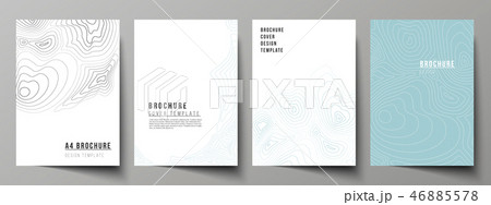 The vector layout of A4 format modern cover mockups design templates for brochure, magazine, flyer 46885578