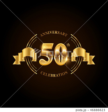 50 years anniversary celebration logotype.  46886623