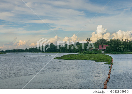 Scenery of Mae Klong Dam before sunset Scenery of Mae Klong Dam before sunset 46886946