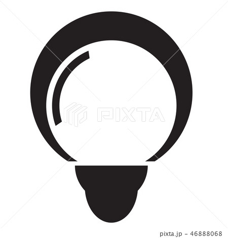 isolated abstract lightbulb concept 46888068
