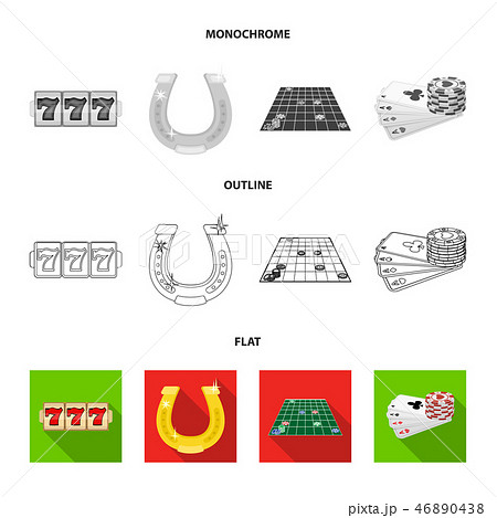 Excitement, recreation, hobby and other web icon in flat,outline,monochrome style., Casino Excitement, recreation, hobby and other web icon in flat,outline,monochrome style., Casino 46890438