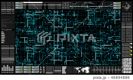 Hi-Tech digital technology communication 46894886