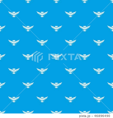 Percussion instrument pattern vector seamless blue 46896490