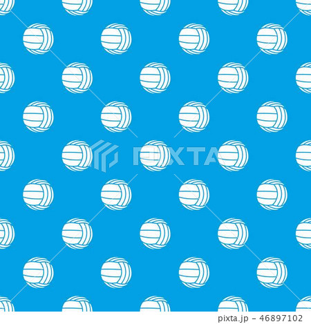 Modern volleyball pattern vector seamless blue Modern volleyball pattern vector seamless blue 46897102