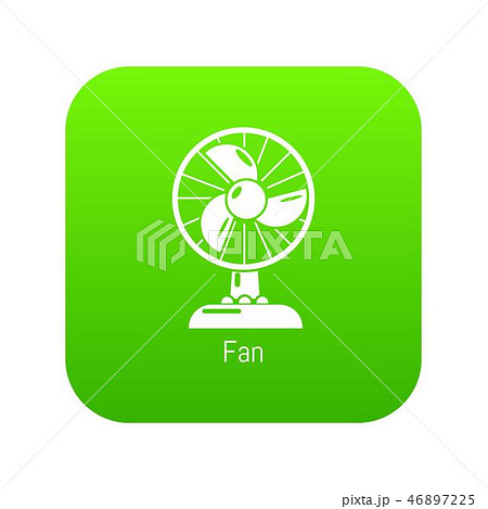 Fan icon green vector Fan icon green vector 46897225