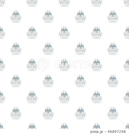 Castle rock pattern vector seamlessのイラスト素材 [46897298] - PIXTA