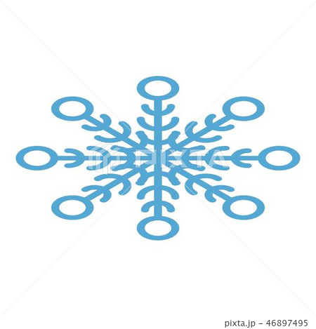 Abstract snowflake icon, isometric style Abstract snowflake icon, isometric style 46897495