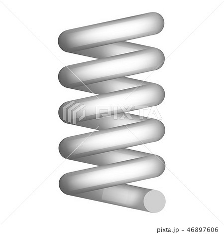 Shock spring icon, realistic style Shock spring icon, realistic style 46897606