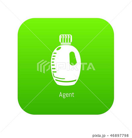 Agent bottle icon green vector Agent bottle icon green vector 46897798