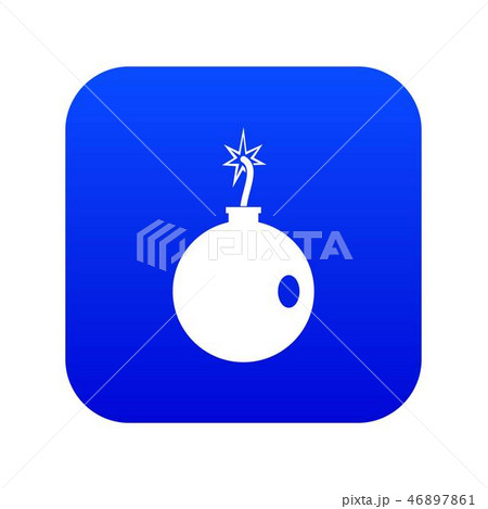 Cannonball icon digital blue Cannonball icon digital blue 46897861
