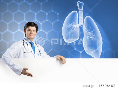 Doctor with banner 46898487