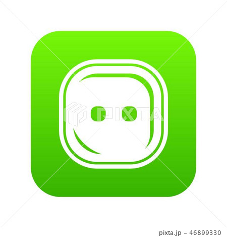 Craft button icon green vector 46899330