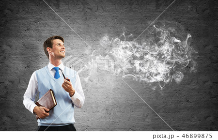Conceptual image of young businessman. Conceptual image of young businessman. 46899875
