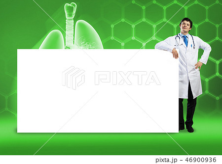 Doctor with banner 46900936