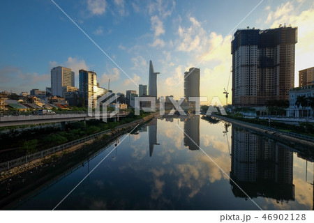 Ho Chi Minh city, Vietnam in sunset, sunrise 46902128