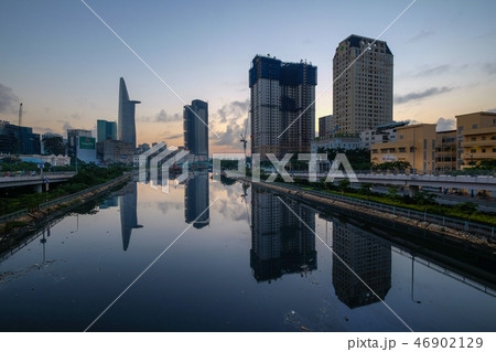 Ho Chi Minh city, Vietnam in sunset, sunrise 46902129