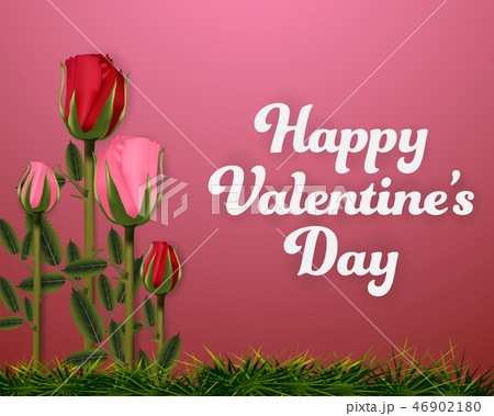 Happy Valentine's day Pink background banner Happy Valentine's day Pink background banner 46902180