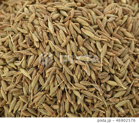 Caraway seeds full frame image background 46902576