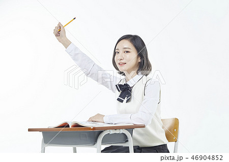 女子学生 勉強 韓国人 46904852