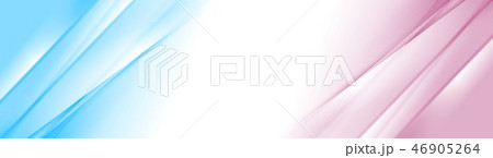 Blue pink smooth gradient stripes abstract banner 46905264