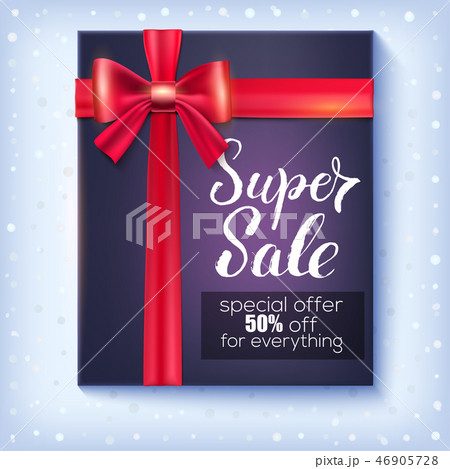 Poster for Winter Sale with design of handwritten Poster for Winter Sale with design of handwritten 46905728