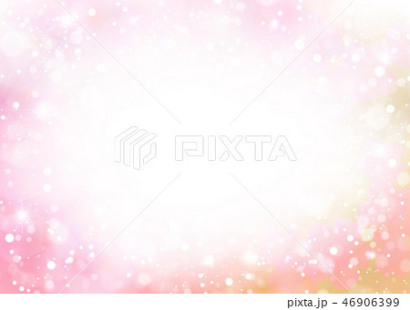 ピンク花柄背景中窓のイラスト素材