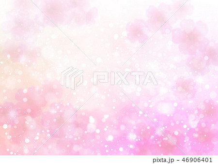 ピンク花柄背景のイラスト素材