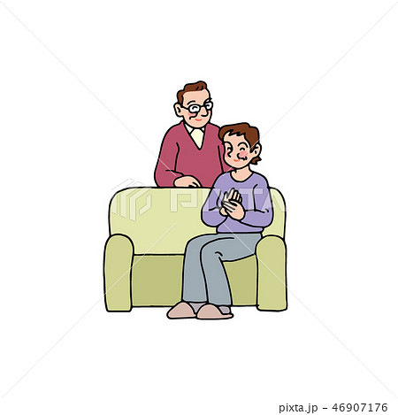 奥さんの手がすべすべになって喜ぶ夫婦 46907176