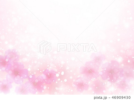 ピンク花柄背景のイラスト素材