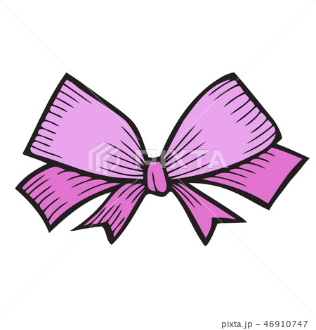 bow isolated on white 46910747