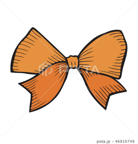 bow isolated on white 46910749