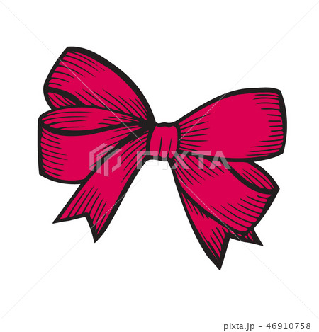 bow isolated on white 46910758