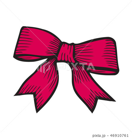 bow isolated on white 46910761