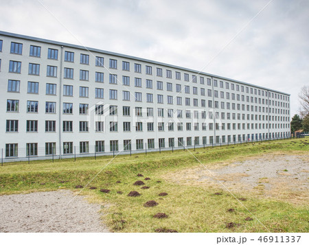 Prora, Ruegen, Germany. Restoration of flat houses Prora, Ruegen, Germany. Restoration of flat houses 46911337