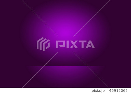 Studio Background Concept - Dark Gradient purple studio room background for product. 46912065