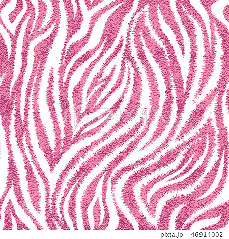 Seamless Pink Zebra Skin Pattern Glamorous のイラスト素材