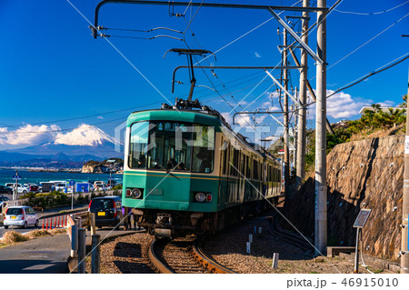 《神奈川県》江ノ電と富士山・湘南 《神奈川県》江ノ電と富士山・湘南 46915010